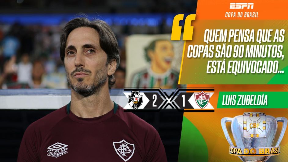 Por que Palmeiras foi citado por Zubeldía após derrota do Fluminense para o Vasco na Copa do Brasil