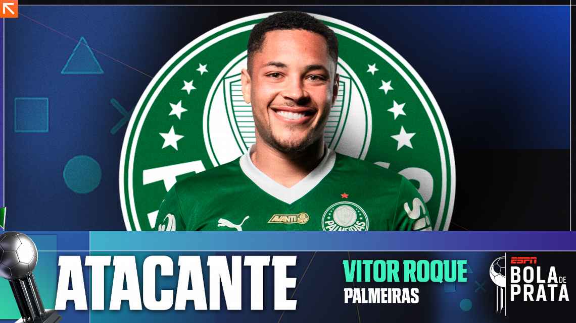 Prêmio ESPN Bola de Prata: De volta ao Brasil, Vitor Roque supera início de desconfianças no Palmeiras, cai nas graças da torcida e conquista troféu