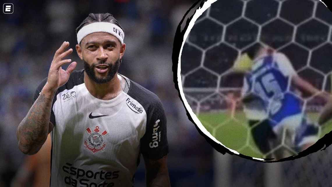 Jardim posta gol de Memphis em Cruzeiro x Corinthians por ângulo diferente e aumenta discussão