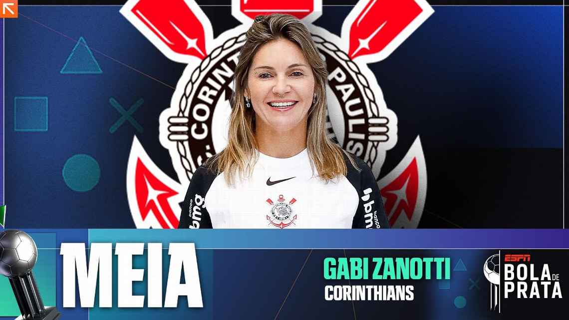 Prêmio ESPN Bola de Prata: Camisa 10, faixa e (muito) ídolo: Gabi Zanotti conquista outra Bola de Prata como meia do Corinthians