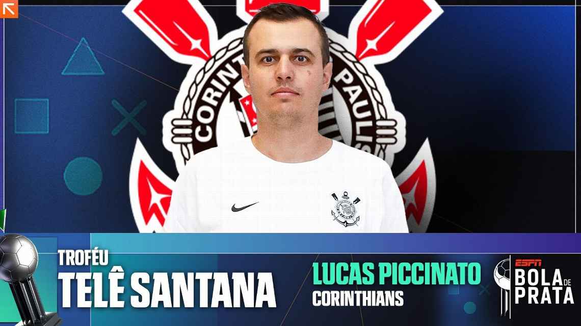 Prêmio ESPN Bola de Prata: Piccinato mantém hegemonia das ‘Brabas’ no Brasileirão e leva 2º troféu como técnico do Corinthians