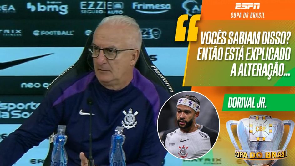 A resposta de Dorival após Memphis ficar na bronca por substituição no Corinthians: ‘Sabia disso?’