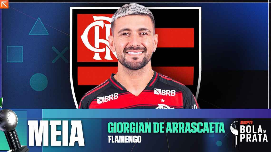 Prêmio ESPN Bola de Prata: Estrangeiro com mais prêmios, Arrascaeta coroa temporada brilhante pelo Flamengo, vence como melhor meia e iguala Zico