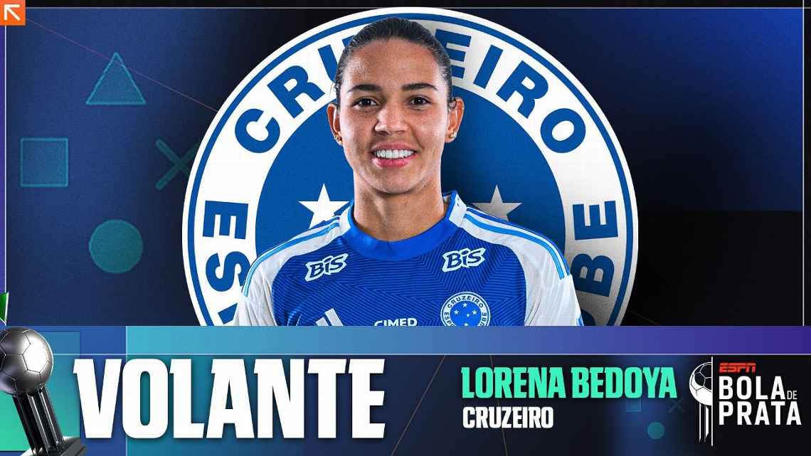 Prêmio ESPN Bola de Prata: Colombiana que encantou o Brasil, Lorena Bedoya é a melhor volante do Brasileirão