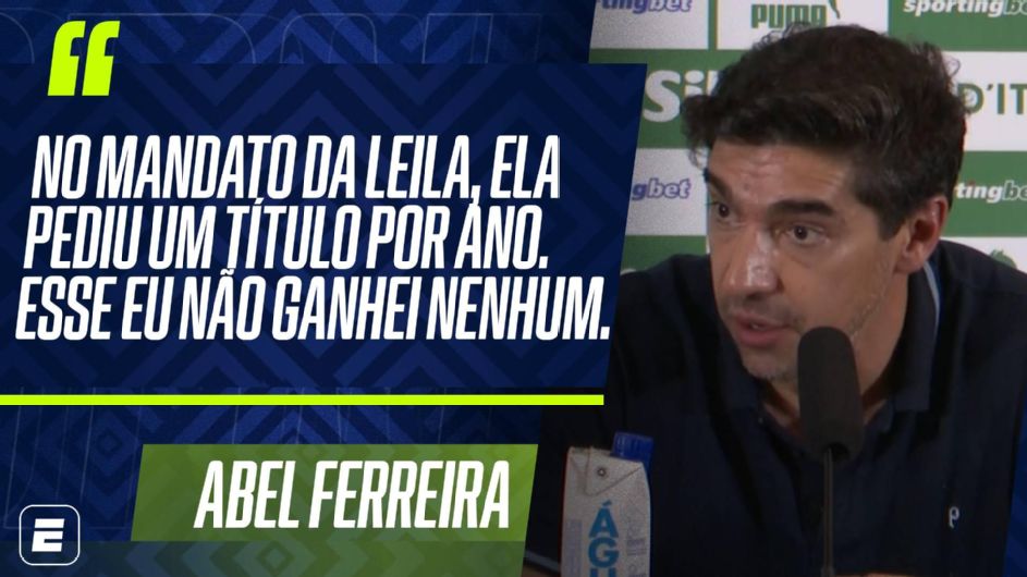 Abel diz que colocou cargo no Palmeiras à disposição de Leila e desabafa sobre salário: ‘Falam sem saber nada’